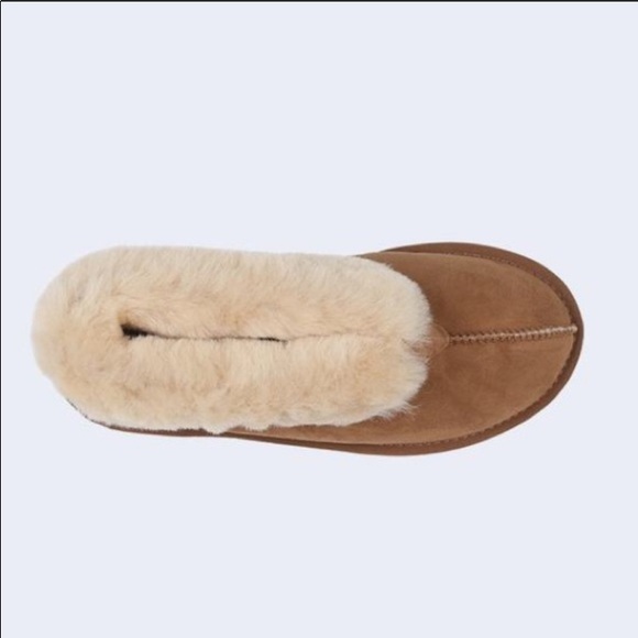 Roozee Men Mate Sherling Slipper Booties Chestnut - Picture 4 of 8